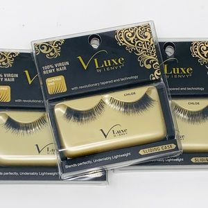 Chloe by Vluxe I Envy Human Hair Eyelashes-3 pack